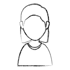 beautiful woman avatar character vector illustration design