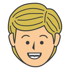 beautiful woman head avatar character vector illustration design