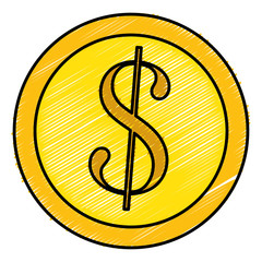 coin money isolated icon vector illustration design