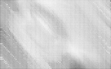 black circles. gray dots. abstract grey white background pattern. monochrome grunge texture. halftone effect. vector illustration