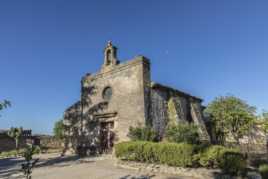 old historic church in Lambesc, France