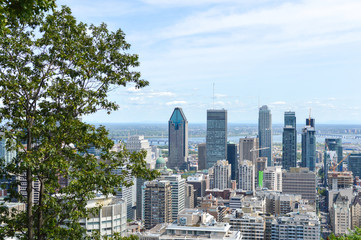 Montreal Skyline in summer, Canada 