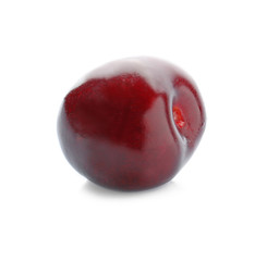 Fresh sweet cherry on white background