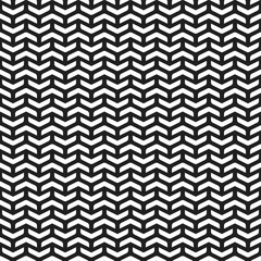 Geometric pattern with white arrows. Geometric modern ornament. Seamless abstract background