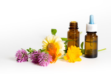 herbal liquids, alternative medicine concept