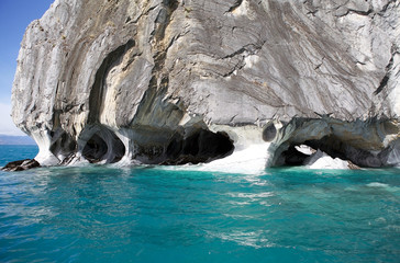The Marble Cathedral at the General Carrera Lake, Patagonia, Chile