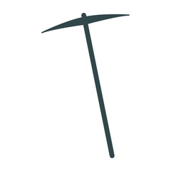 pickaxe tool for work with stone vector illustraiton