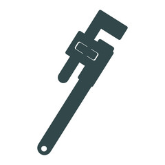 adjustable plumbing and pipe wrenche tool repair vector illustration