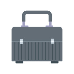 box for carrying tools handle equipment closed vector illustration