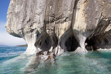 The Marble Cathedral at the General Carrera Lake, Patagonia, Chile