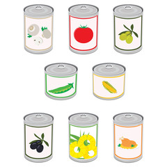 Canned food set