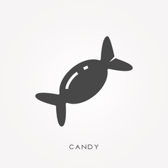 Silhouette icon thermos