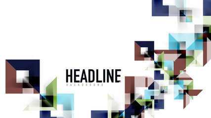 Business presentation geometric template