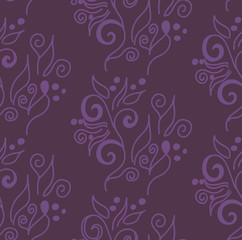 abstract purple floral pattern