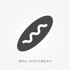 Silhouette icon thermos