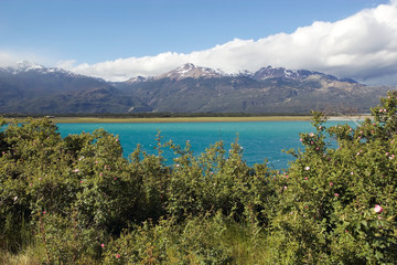 Fototapeta na wymiar General Carrera Lake in Patagonia, Chile