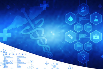 2d illustration Health care and medical logo 