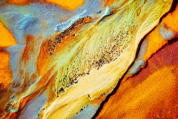 Abstracte kleuren en zandvorm