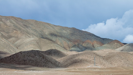 Snow mountain range in Leh Ladakh, India