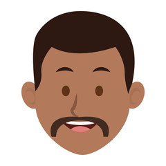 man character face avatar male vector illustration
