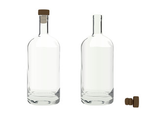 Glass Bottles with Cork