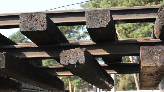 Military transportation a railway parts.