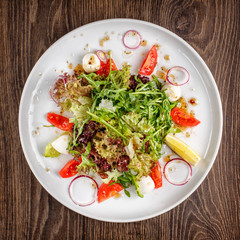 Food concept - vegetables salad