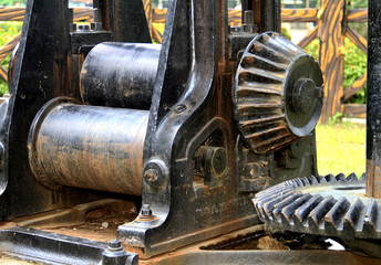 Vintage worn gear sugar  mill