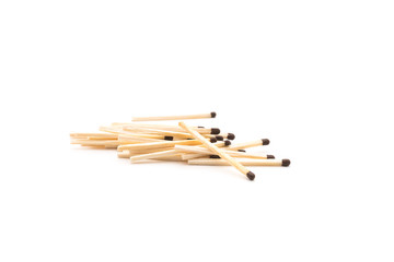 Matches isolated on white background