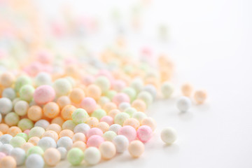 Colorful Foam ball isolated in white background