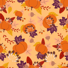 Seamless autumn pattern