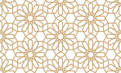 Geometrical seamless pattern in Arabian style