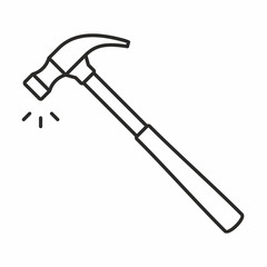 Hammer vector icon
