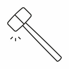 Hammer vector icon