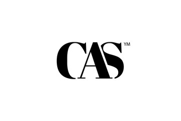 CAS Logo Branding Letter. Vector graphic design. Useful as app icon, alphabet combination, clip-art, and etc.