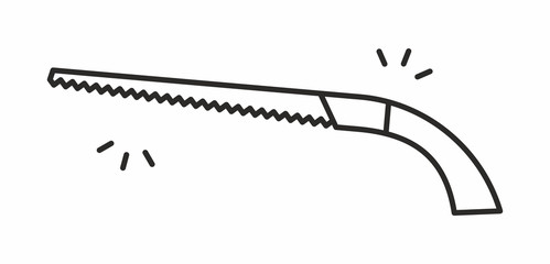 Saw vector icon