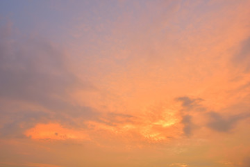 Naklejka na ściany i meble The sky with clouds beatiful Sunset background
