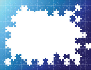 ПечатьVector Abstract colorful background made from white puzzle pieces and place for your content.