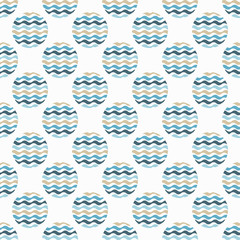 Polka dot seamless pattern. Wave texture. Textile rapport.