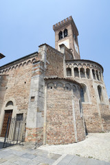 Fototapeta na wymiar Rivolta d'Adda (Cremona, Italy): San Sigismondo, medieval church