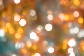 Obraz premium Hintergrund Lichtkreise herbstlich - defokussiert