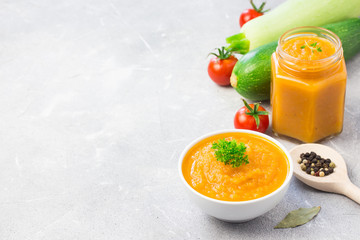 Vegetable caviar and ingredients, healthy snack, copy space.