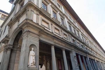 Fototapeta na wymiar Uffizi Gallery, primary art museum of Florence. Tuscany, Italy