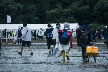雨のロックフェスティバル