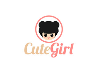 Cute girl icon