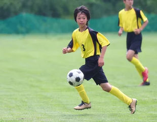 Foto auf Acrylglas サッカー　フットボール © makieni