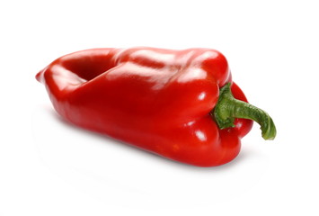 Red pepper isolated on white background