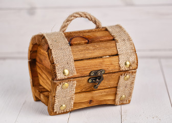 Vintage wooden chest