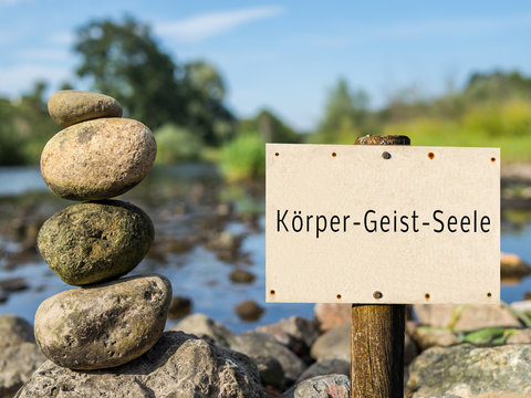 Schild K&ouml;rper-Geist-Seele
