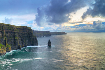 Cliffs of Moher at sunset, Co. Clare, Ireland